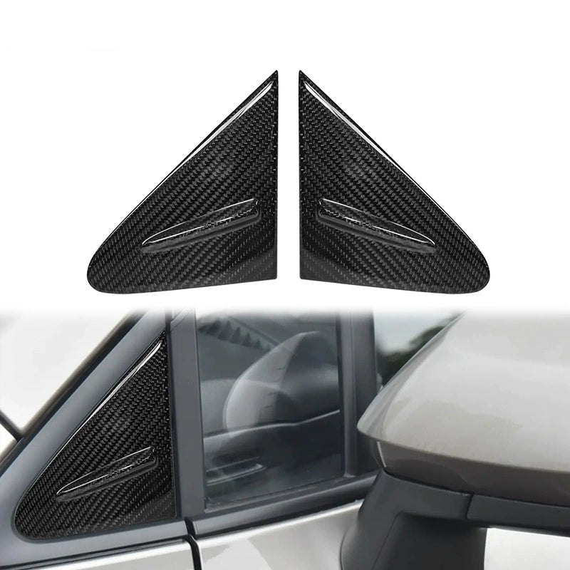 2023-2025 Toyota Corolla GR Carbon Fiber A-Pillar Triangle Window Trim | Dry Carbon Fiber Side Accent